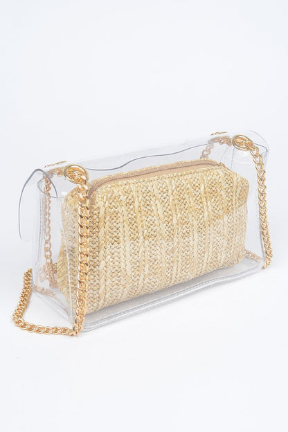 Transparent Crossbody Bag W/pouch