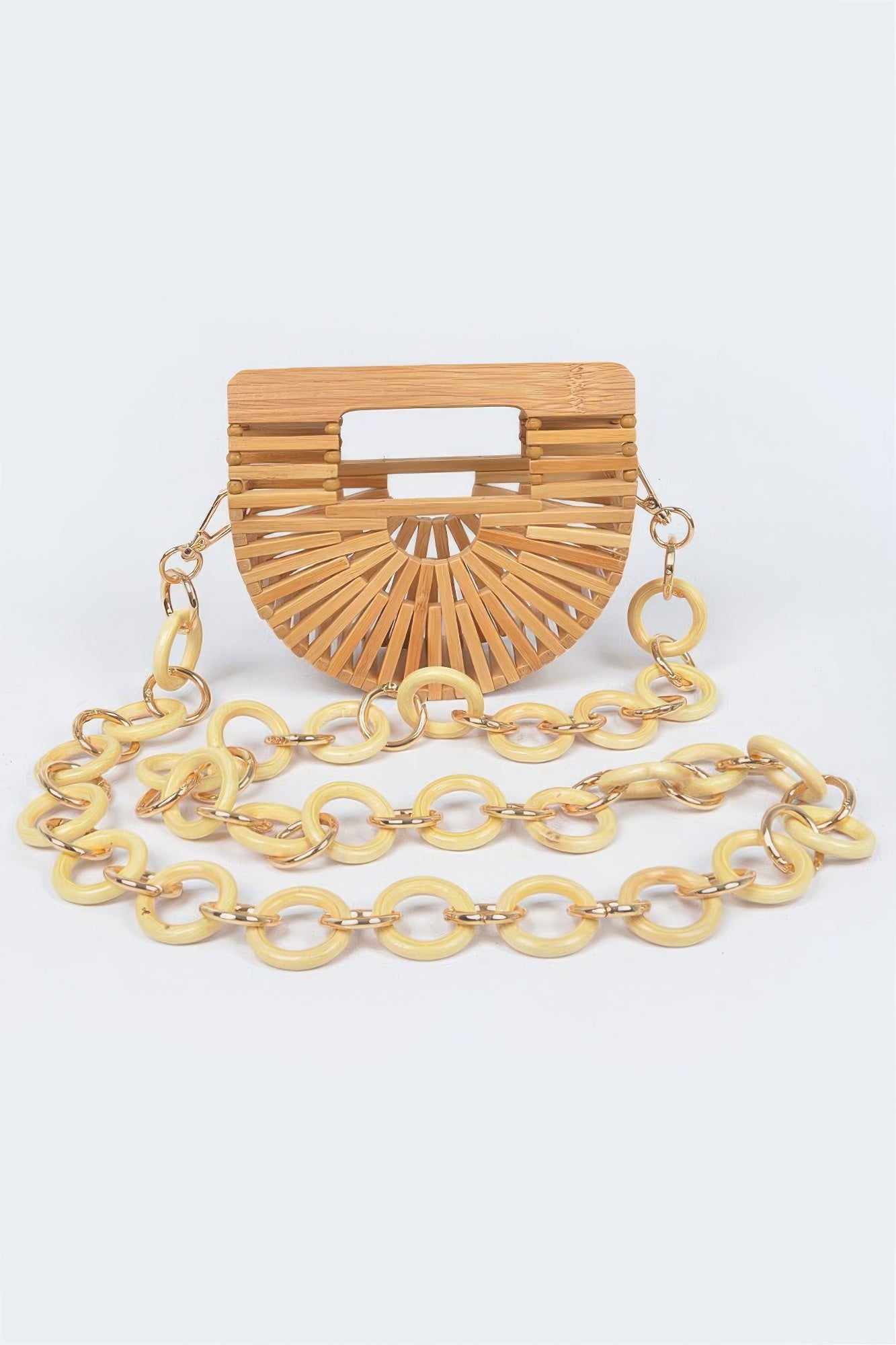 Bamboo Oversized Chain Bag