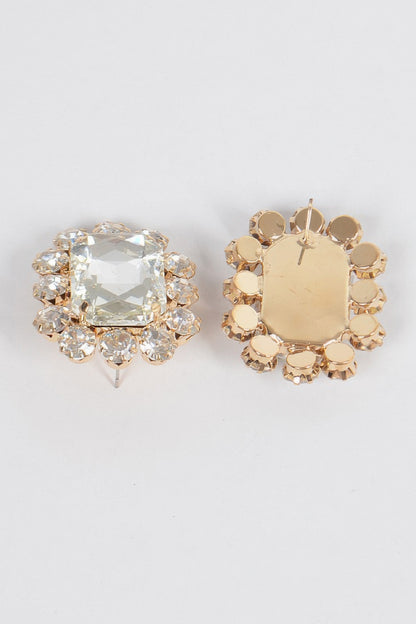 Big Stone Stud Earrings