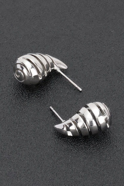 Metal Tear Drop Earring