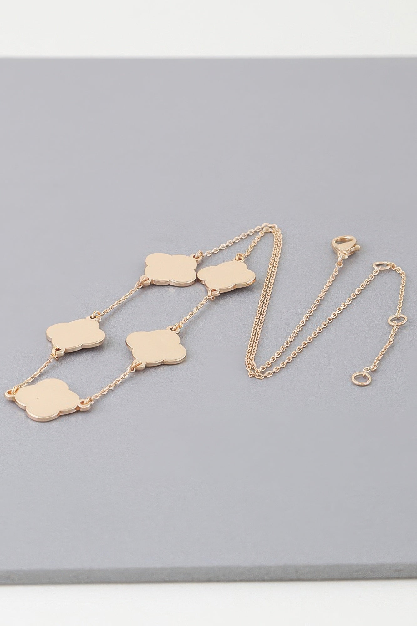 Modern Clover Charm Necklace