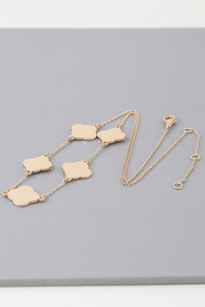Modern Clover Charm Necklace