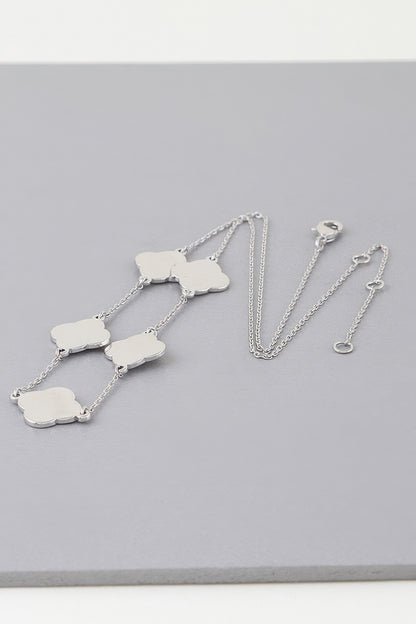 Modern Clover Charm Necklace