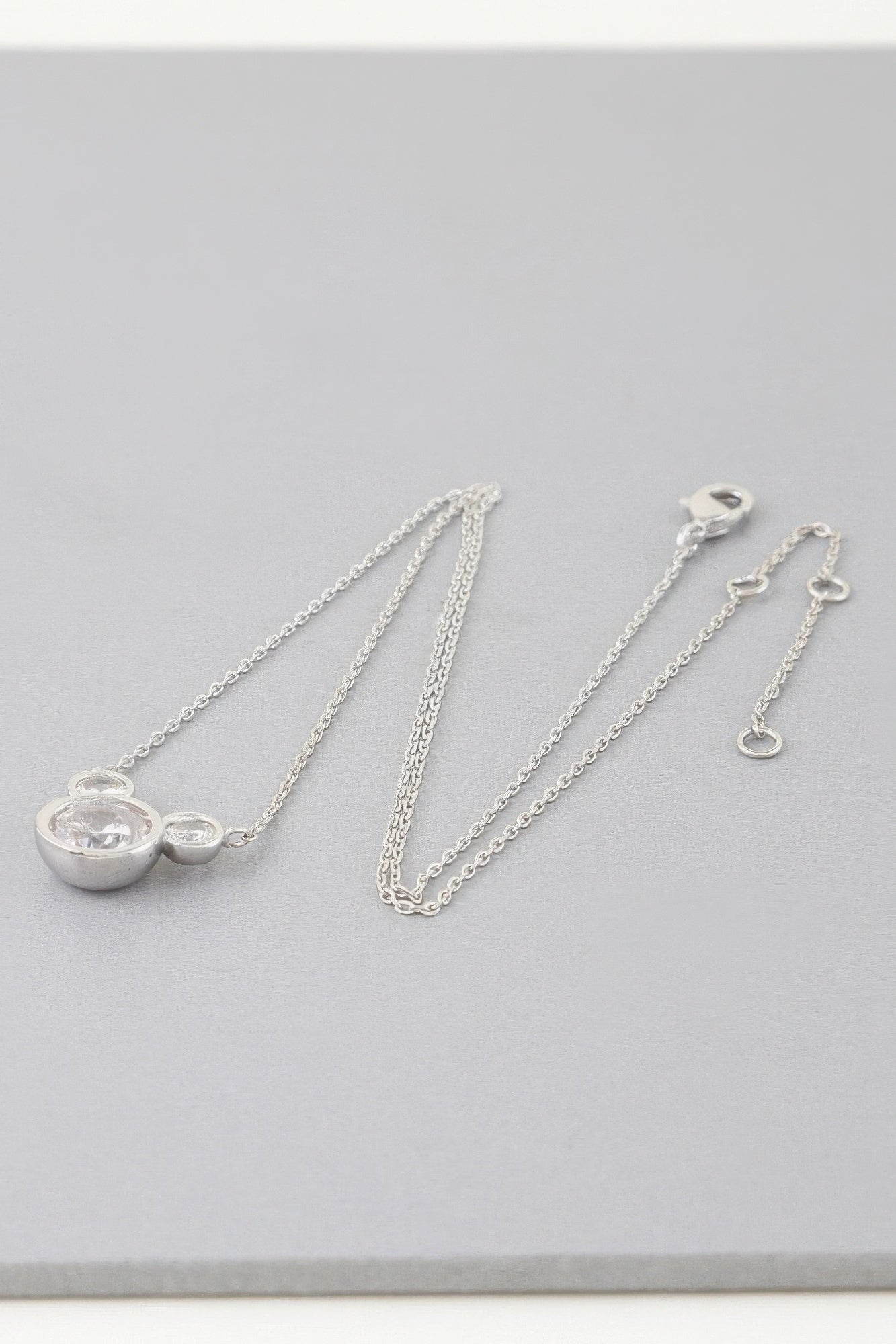 Crystal Mickey Chain Necklace
