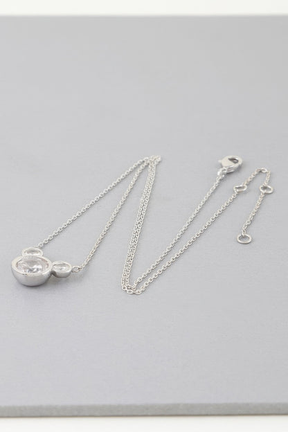 Crystal Mickey Chain Necklace