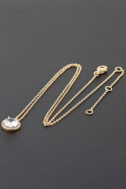 Luxury Rhinestone Pendant Necklace