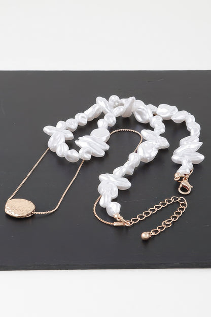 Double Abstract Stone Necklace