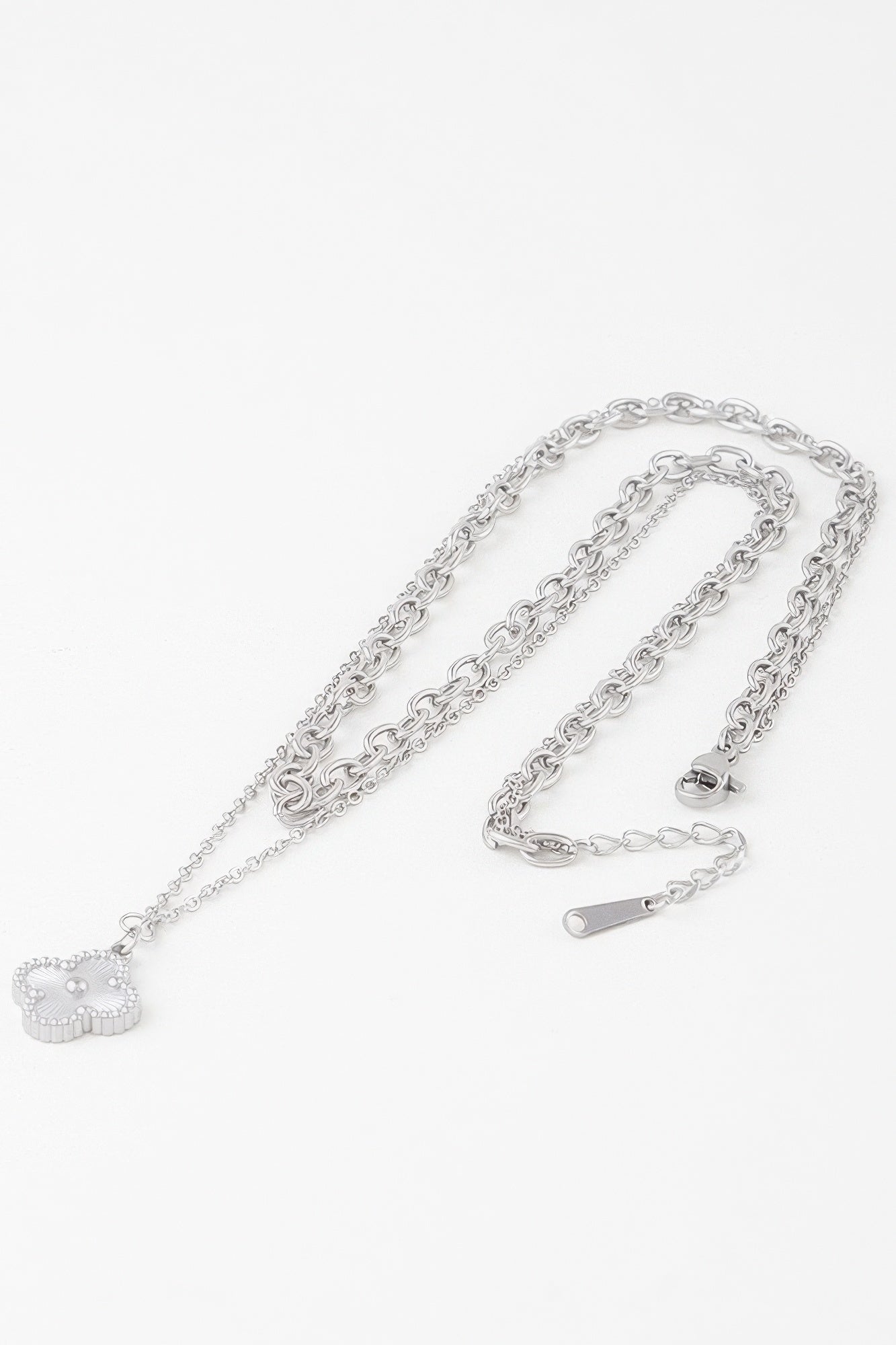 Double Clover Chain Necklace