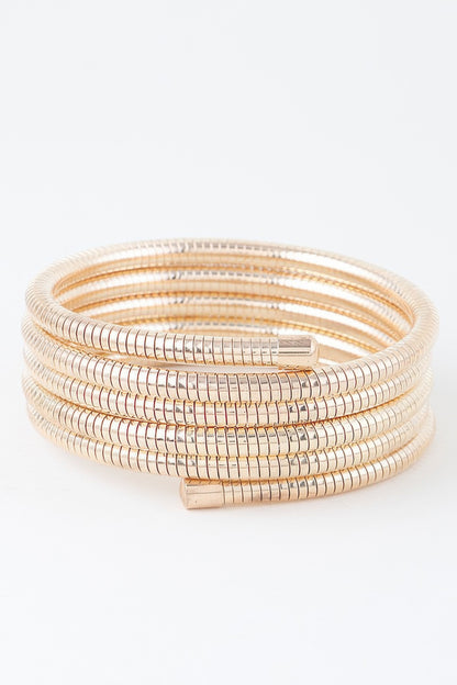 Multi Snake Chain Wrap Bracelet