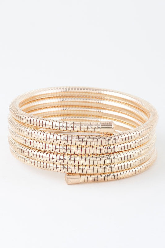 Multi Snake Chain Wrap Bracelet