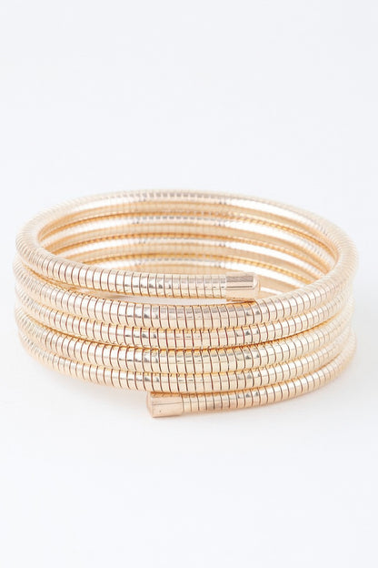 Multi Snake Chain Wrap Bracelet