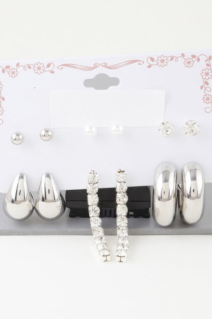 Multi Modern Earrings Set