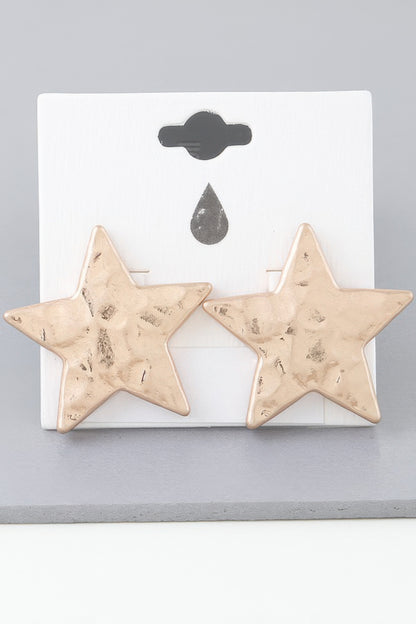 I'm A Star Indented Earrings