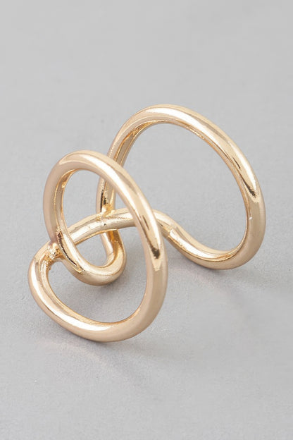 Shiny Interweaved Ring