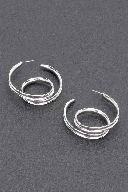 Gold Plated Metal Earring