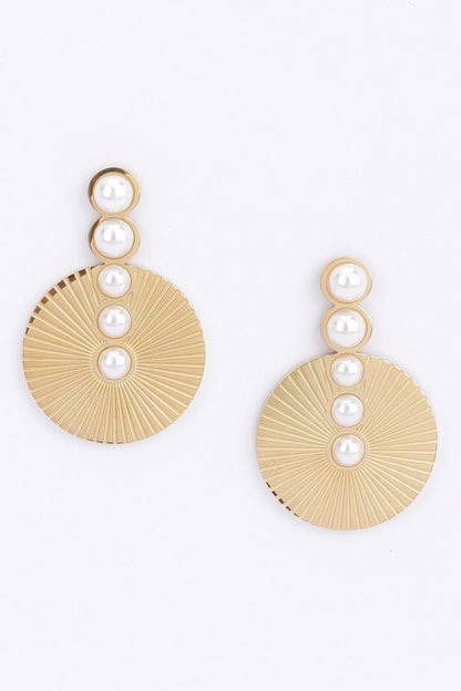 Faux Pearl Vintage Earring