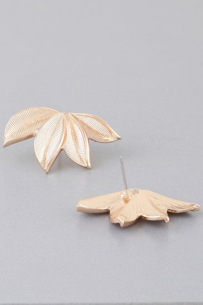 Multi Leaf Stud Earrings