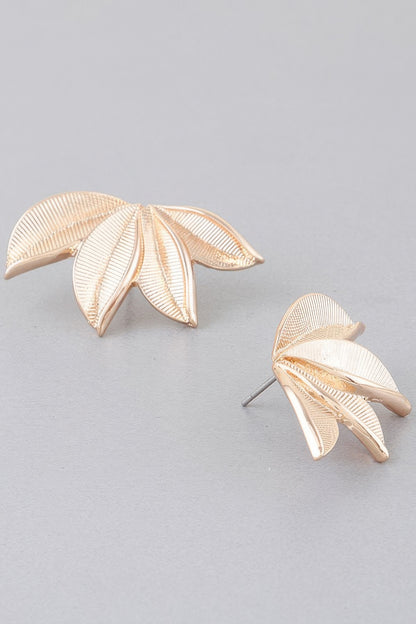 Multi Leaf Stud Earrings