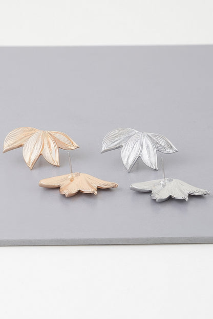 Multi Leaf Stud Earrings
