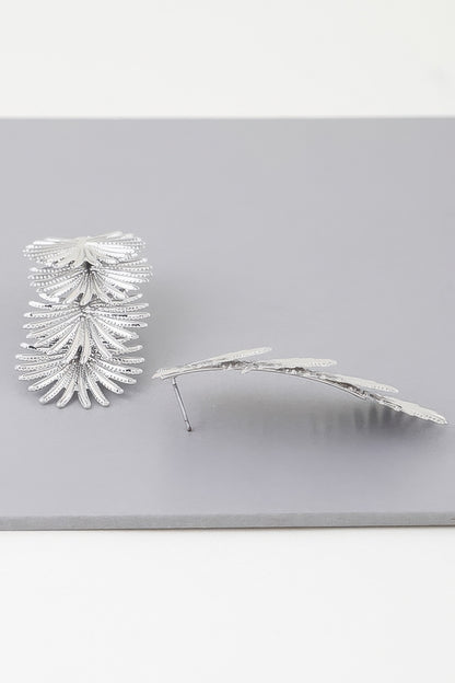 Multi Flare Leaf Drop Earrings