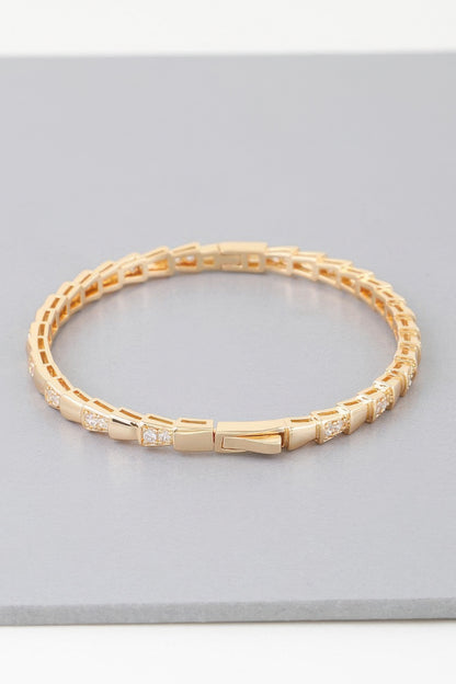 Bejeweled Snake Scale Bracelet