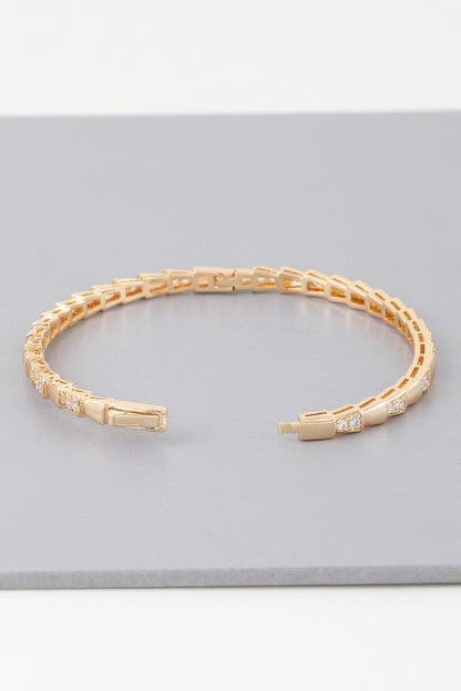 Bejeweled Snake Scale Bracelet