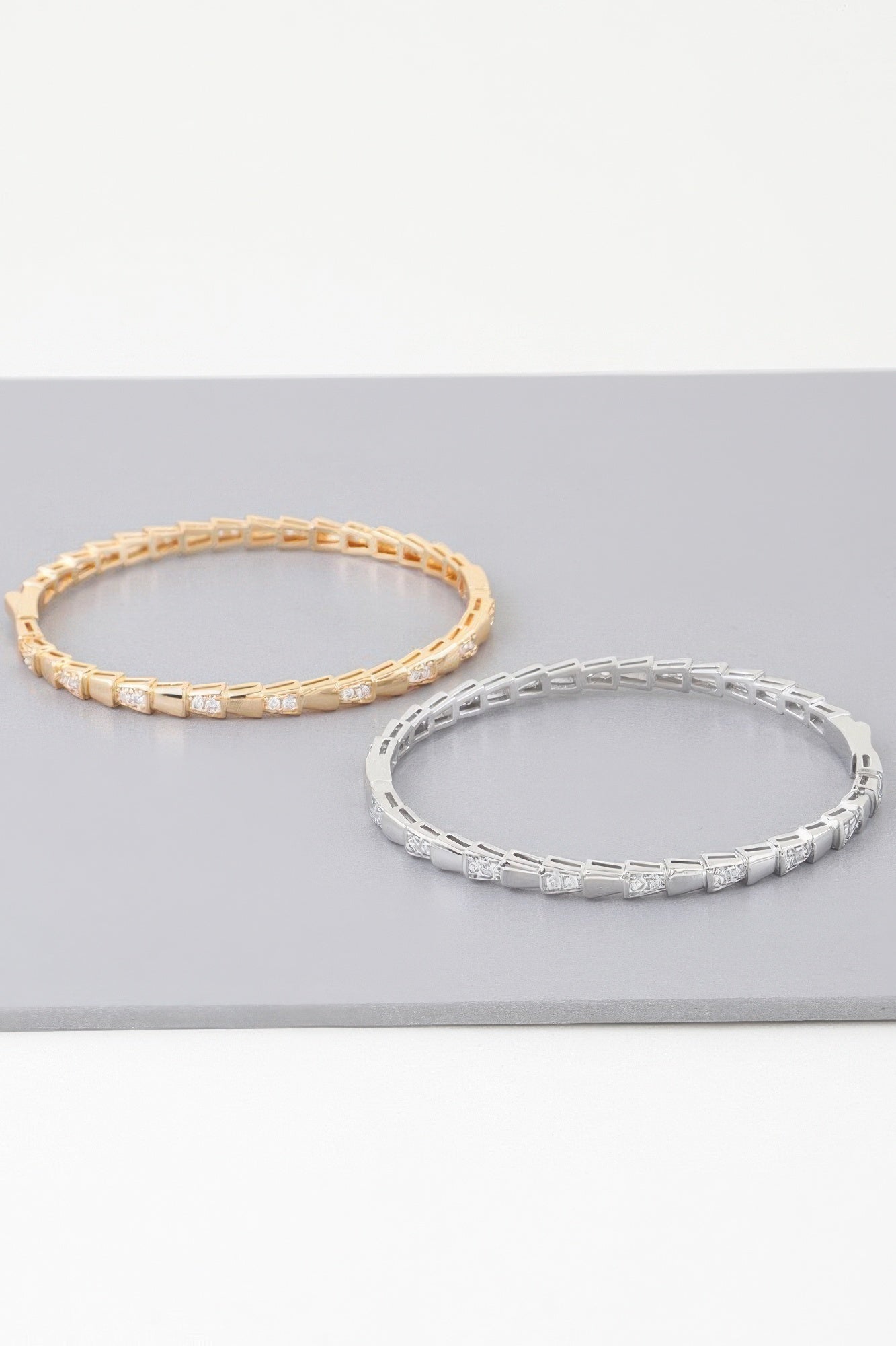 Bejeweled Snake Scale Bracelet