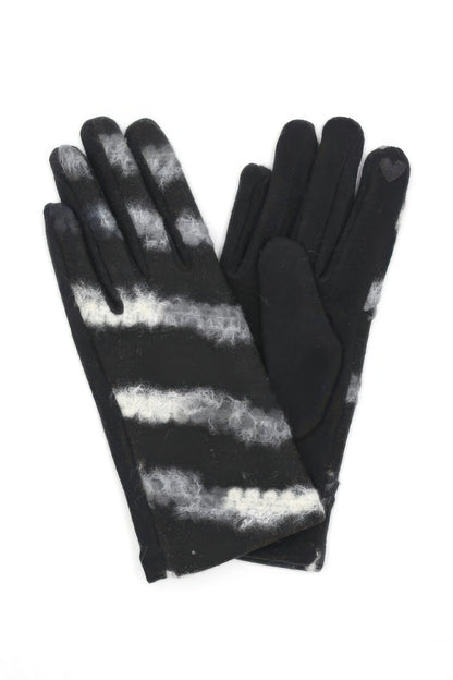 Multi Color Yarn Pattern Smart Touch Gloves
