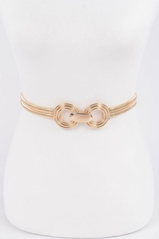 Double Metal Stretch Belt