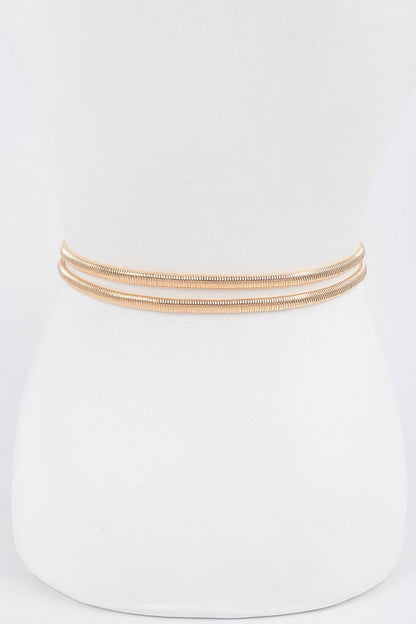 Double Metal Stretch Belt