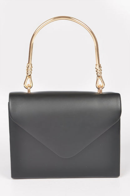 Vegan Metal Handle Bag