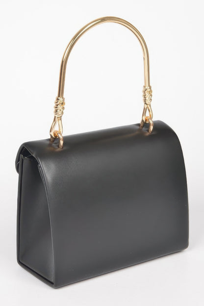 Vegan Metal Handle Bag