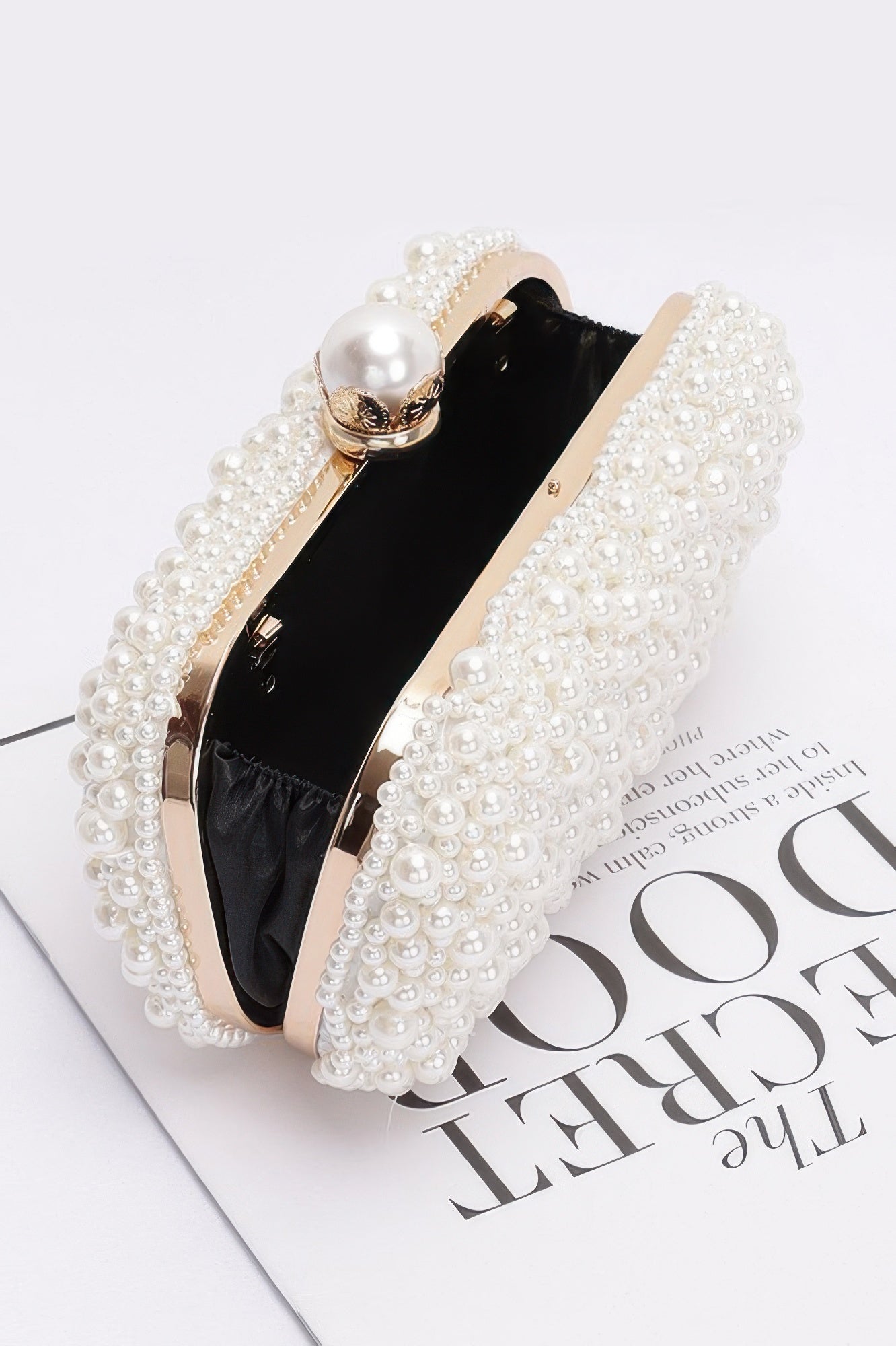 Faux Pearl Handmade Party Clutch