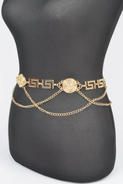Metal Plus Size Chain Belt