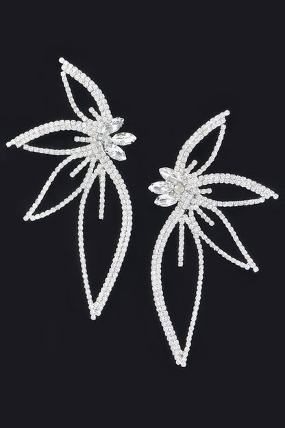 Rhinestone Flower Earring