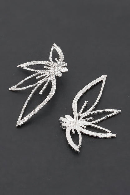 Rhinestone Flower Earring