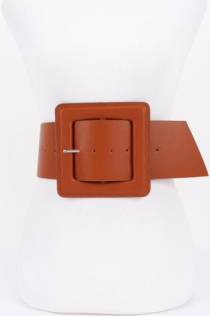 Faux Leather Plus Size Waist Belt