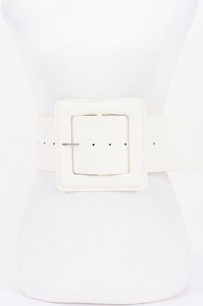 Faux Leather Plus Size Waist Belt