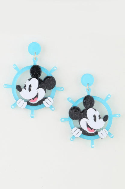 Classic Anchor Mickey Mouse Earrings