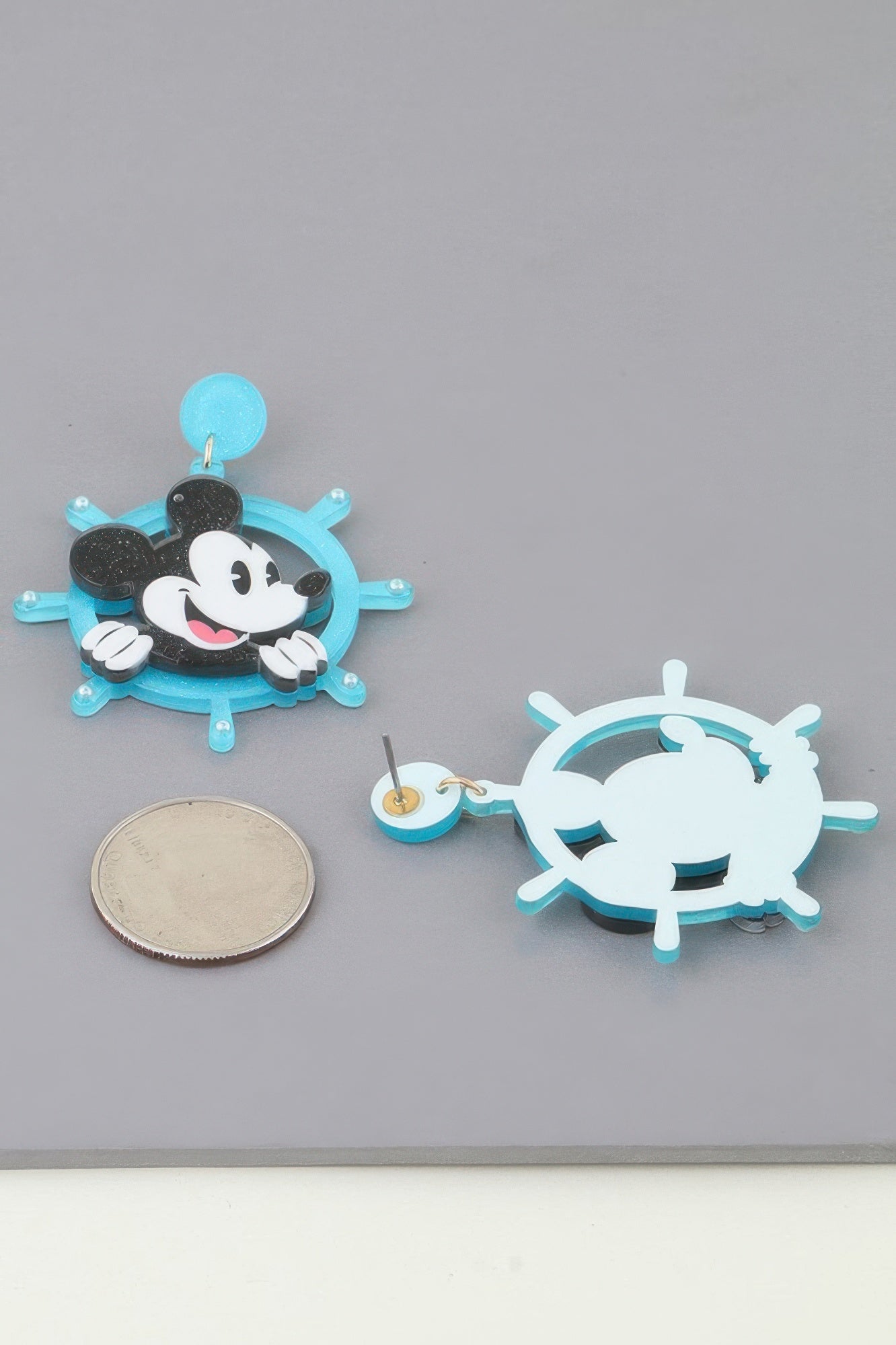 Classic Anchor Mickey Mouse Earrings