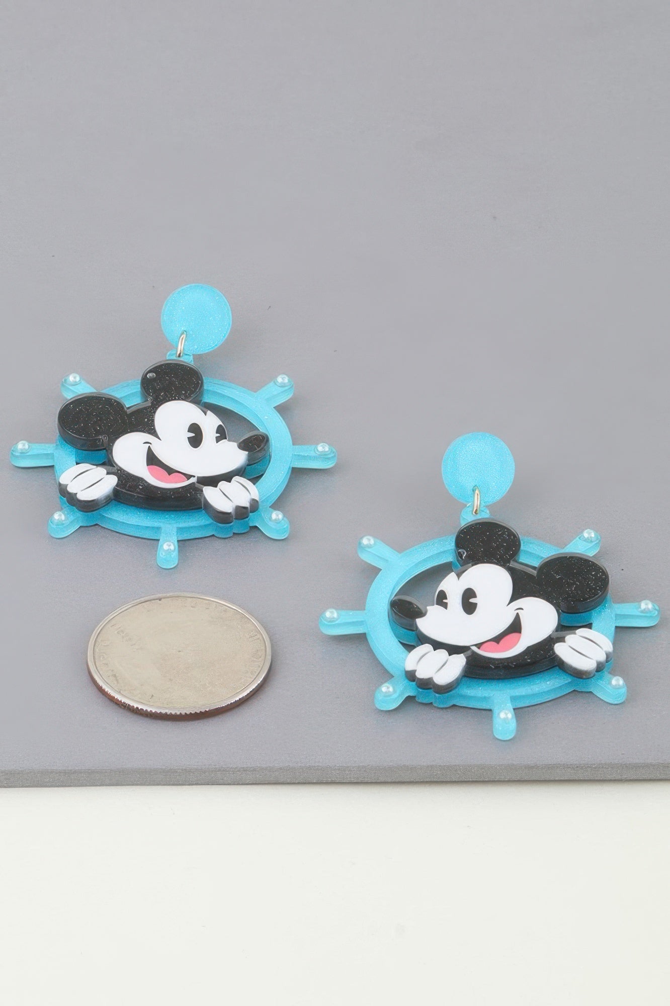 Classic Anchor Mickey Mouse Earrings