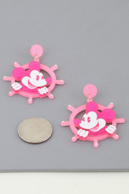 Classic Anchor Mickey Mouse Earrings