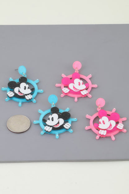 Classic Anchor Mickey Mouse Earrings