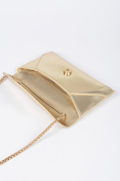 Metallic Small Envelope Clutch