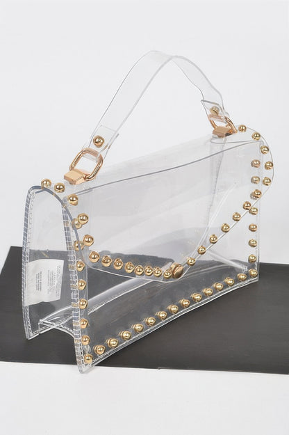 Round Stud Clear Bag