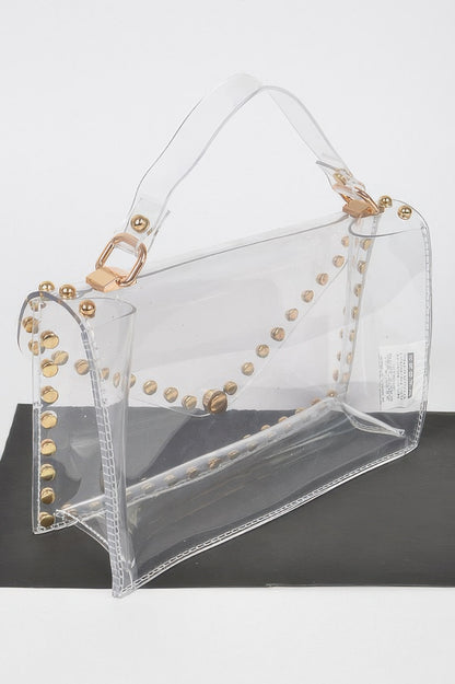 Round Stud Clear Bag