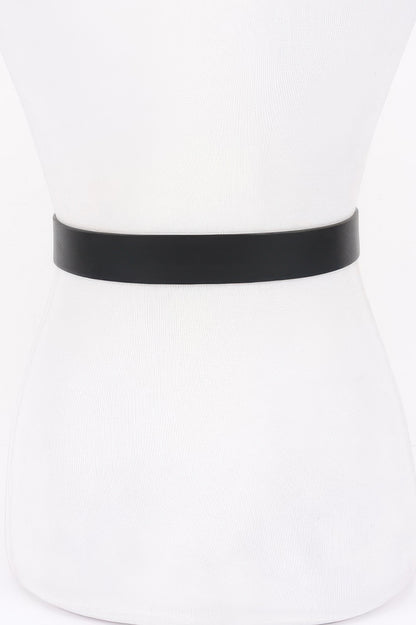Metal Ribbon Buckle Belt