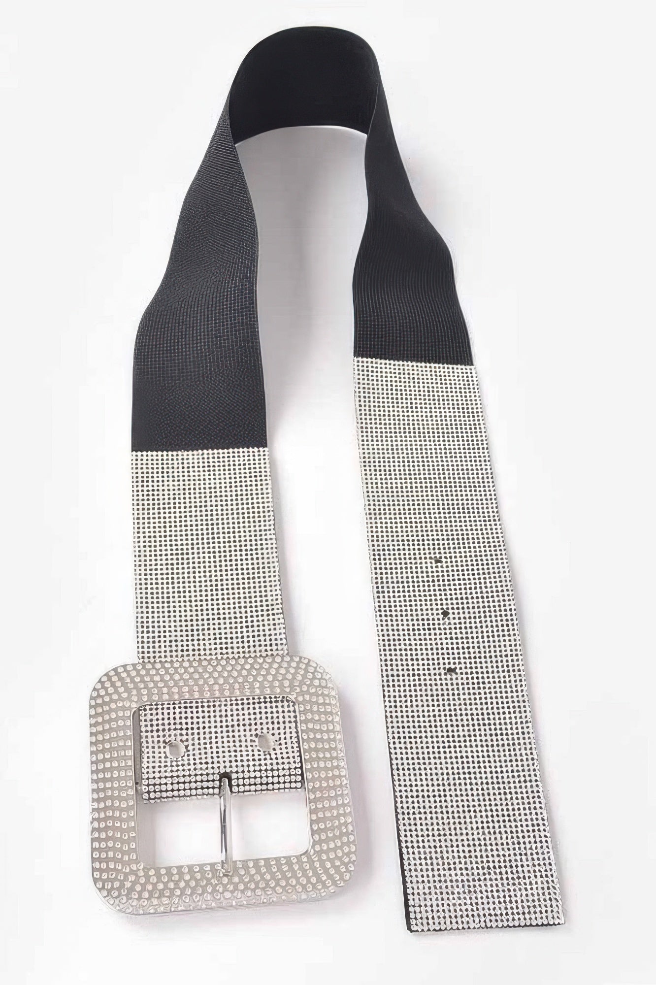 Rhinestone Buckle Elastic Belt