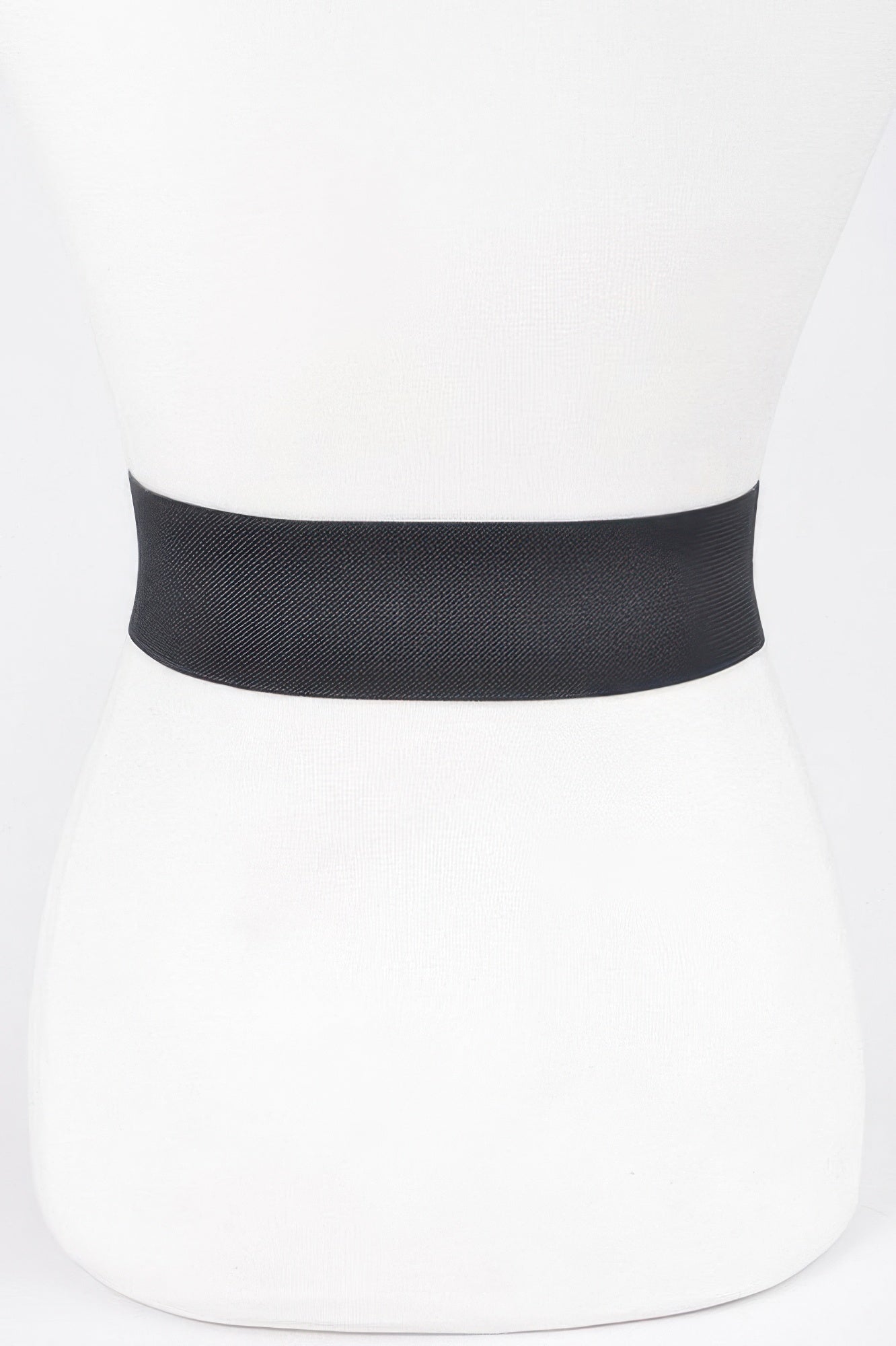 Rhinestone Buckle Elastic Belt