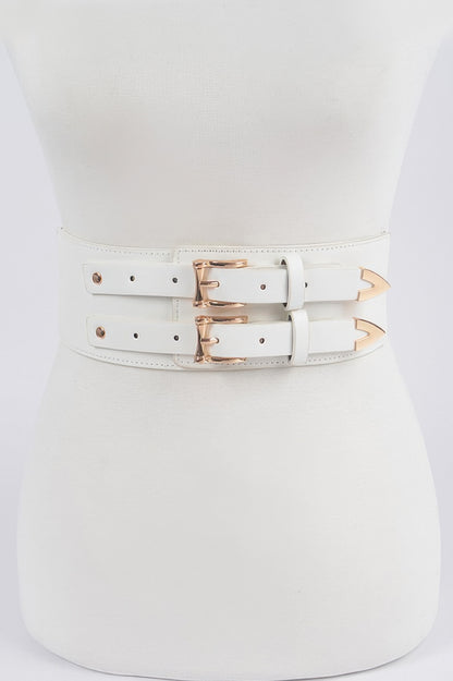 Corset Stretch Belt W Two Buckles